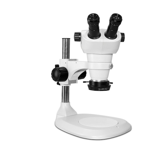 NZ Stereo Zoom Binocular With Low-Profile LED Light On Lab Stand